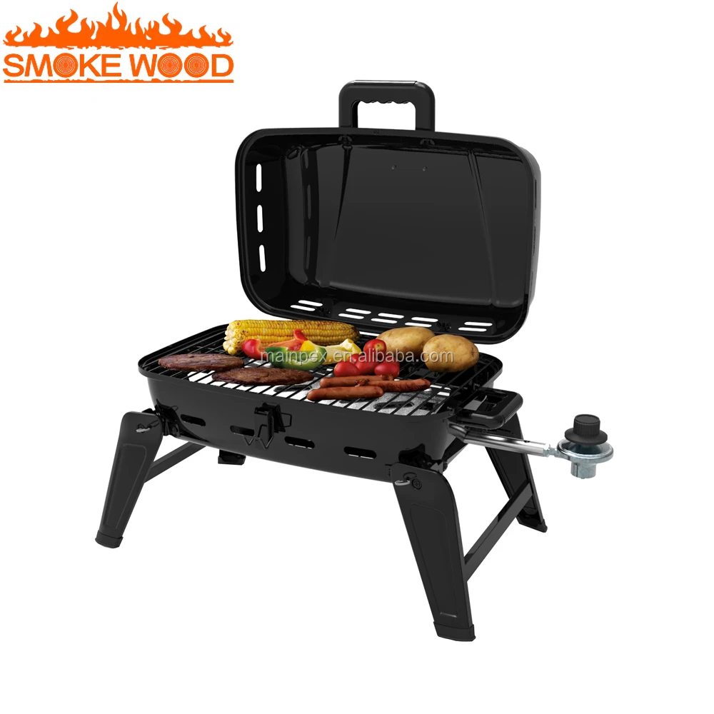 Tabletop gas grill_Open