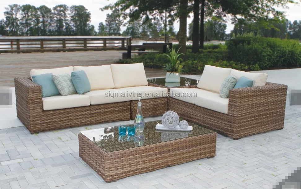 Hot sale factory direct sectional wicker outdoor and home cheap balcony furniture