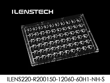 48/1 led optics lens 90 degree led lens square for car parks