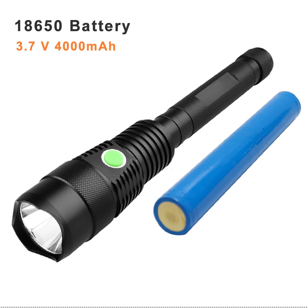 high power 20W XHP50 4000mAh 18650 battery linternas Aluminum Alloy waterproof tactical led flashlights details