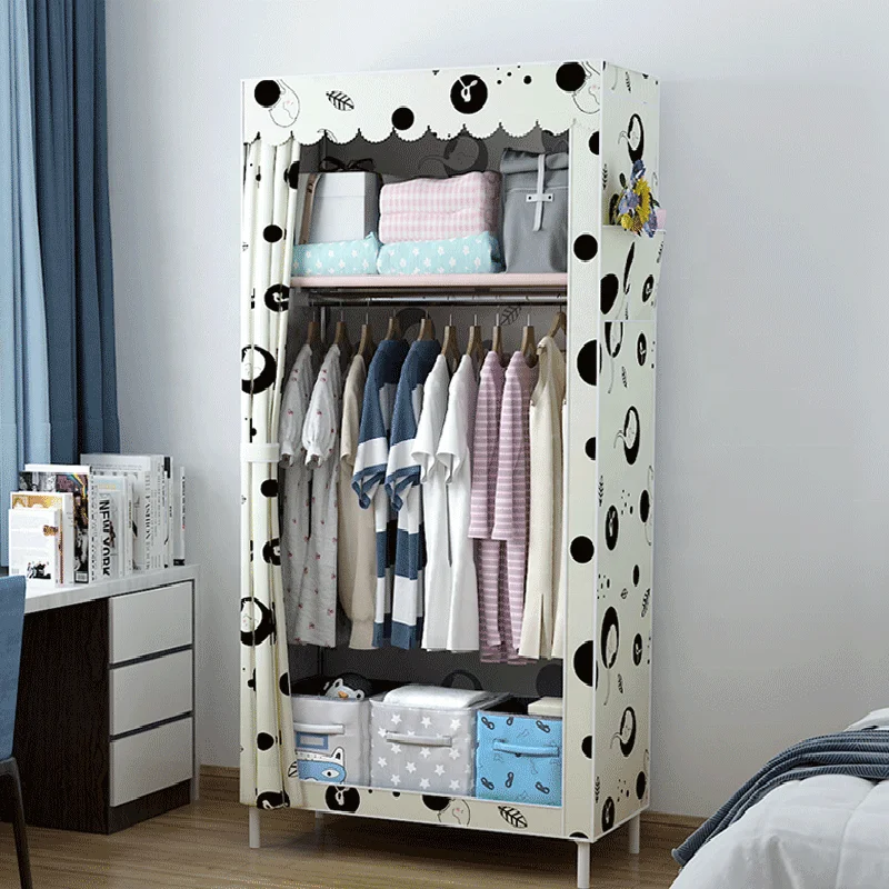 
Metal foldable design bedroom wall wardrobe 