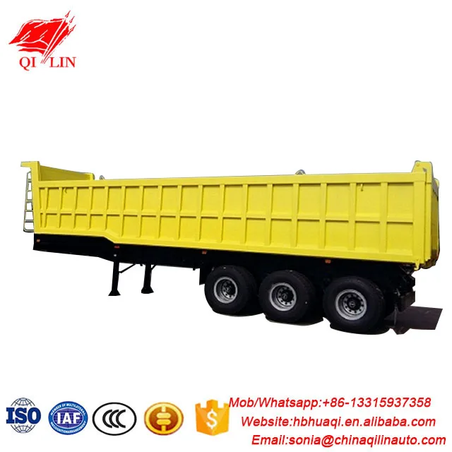 Cheap price heavy load 30ft mining dump semi trailer