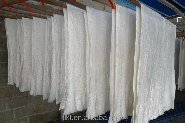 
100% real natural mulberry silk fiber A grade long fiber silk laps 