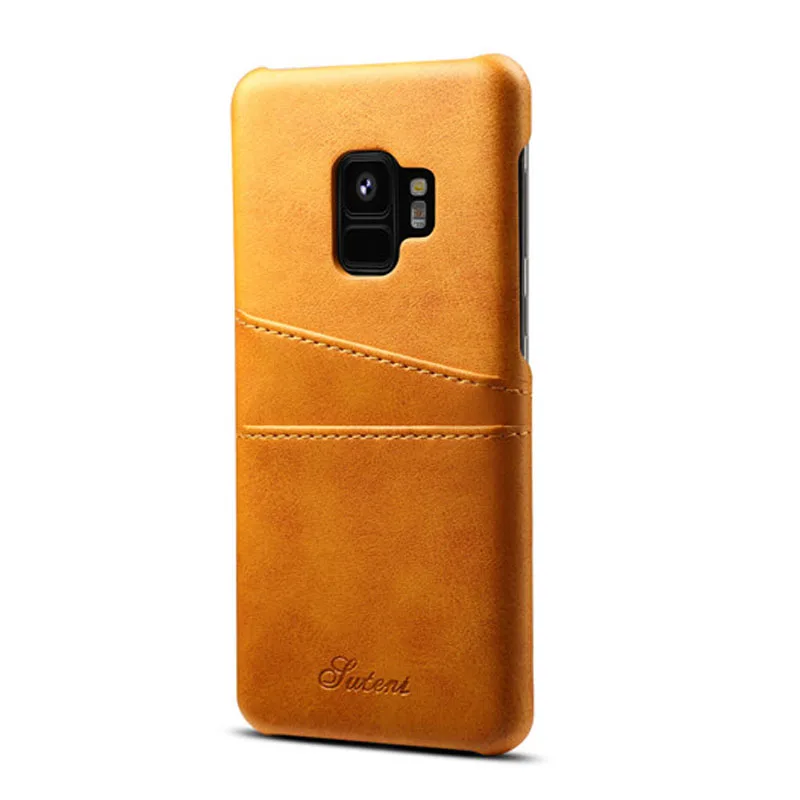 

2018 New Leather PC Phone Case with Card Slot for Samsung S9, Multi