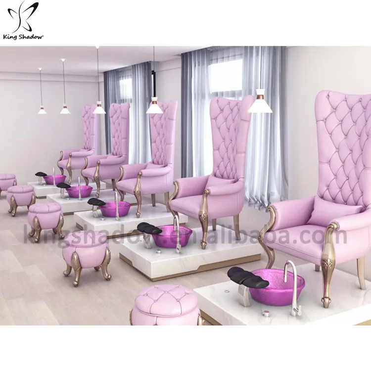 

luxury throne girls pedicure set pedicure spa chair with bowl, Customizable