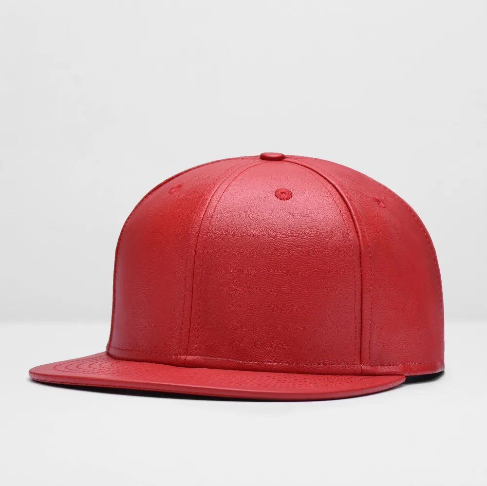 red snapback caps