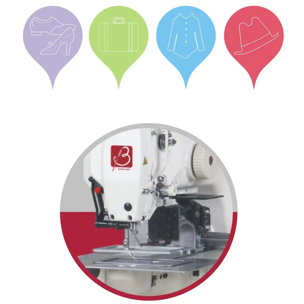 Industrial single double needle post-bed , lockstitch Sewing Machines with a backstitch wrench