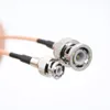 BNC & Mini BNC Male Straight Crimp RF Pigtail RG316 Video Signal Cable 15cm