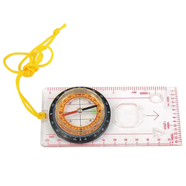 

professional acrylic map liquid compass with ruler