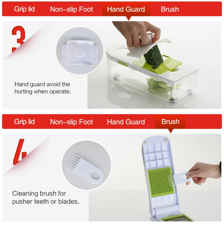 Smile Mom Multi Kitchen Onion Fruit Dicer Mandoline Grater Pro Food