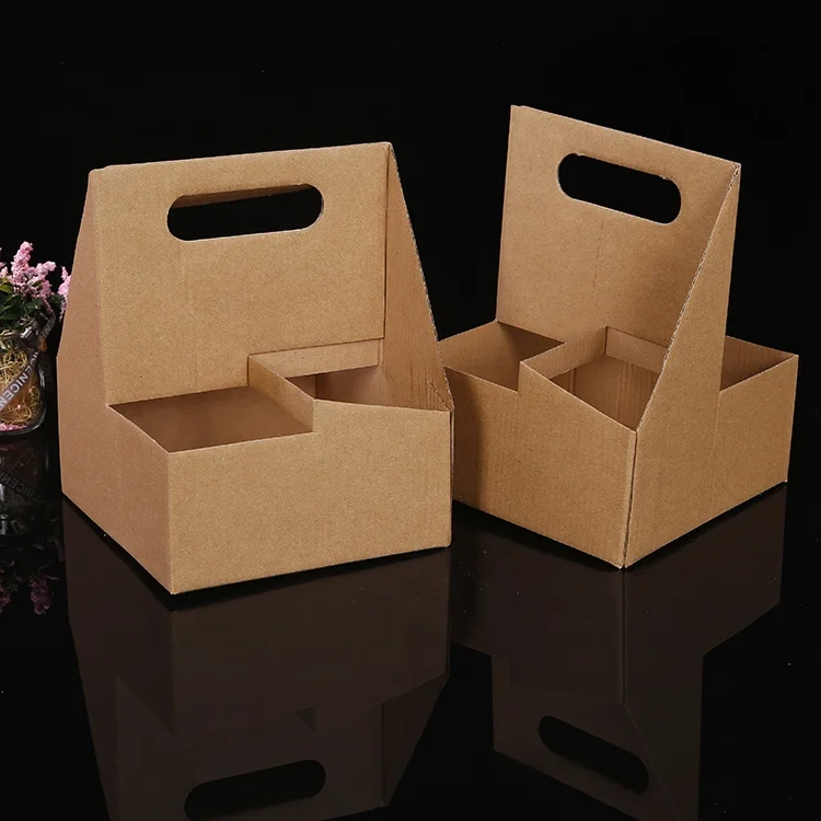 
Cheap pricing factory direct sale 4 coffee cup paper holder tea cup craft carrier 