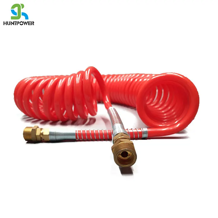 Pu/pa Coiled Air Brake Hose Spiral Hose Pipe Air Pressure Hose Buy Pu