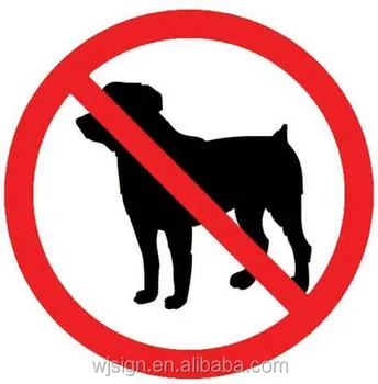 Reflective Aluminum No Animal Warning Logo Custom Prohibit Safety Sign