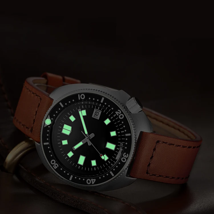 
new design vintage 6105 Japanese automatic movement 200 meter sport scuba mens automatic dive watch 