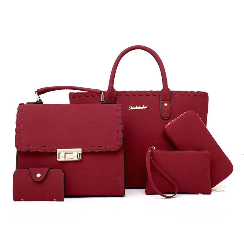 

fashion women bag lady wholesale cheap bags soft surface womens handbags and purses sets 5, As pictures
