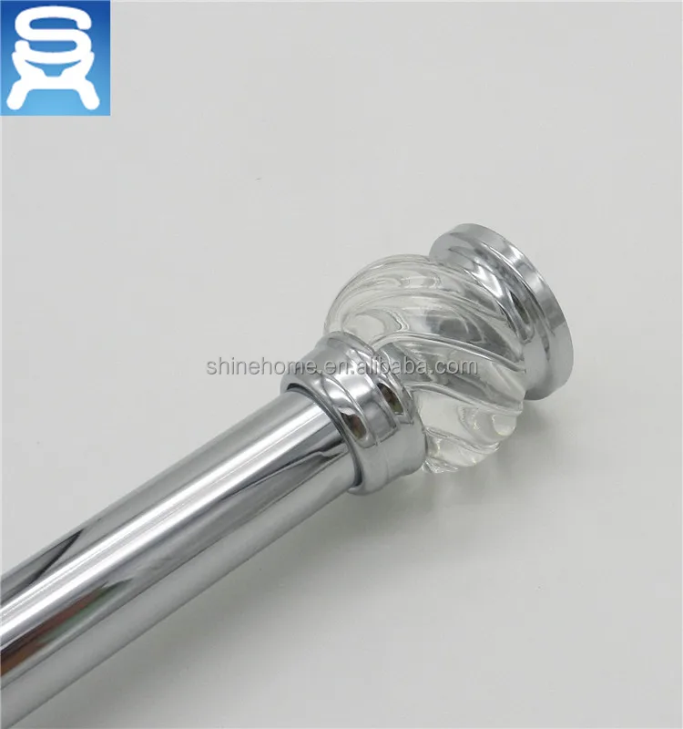 
Hot sale metal tension rod and bathroom shower decorated rod 