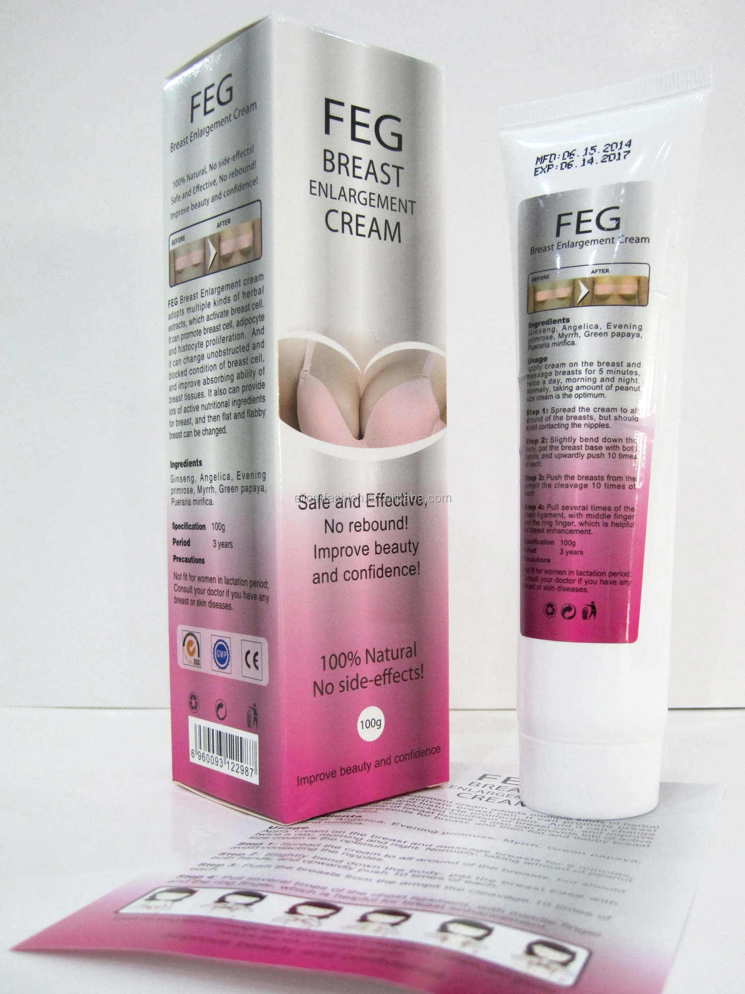 100 Natural No Sideeffects Feg Breast Enlargement Cream 100g Buy