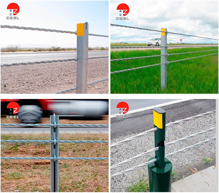 steel wire rope barrier