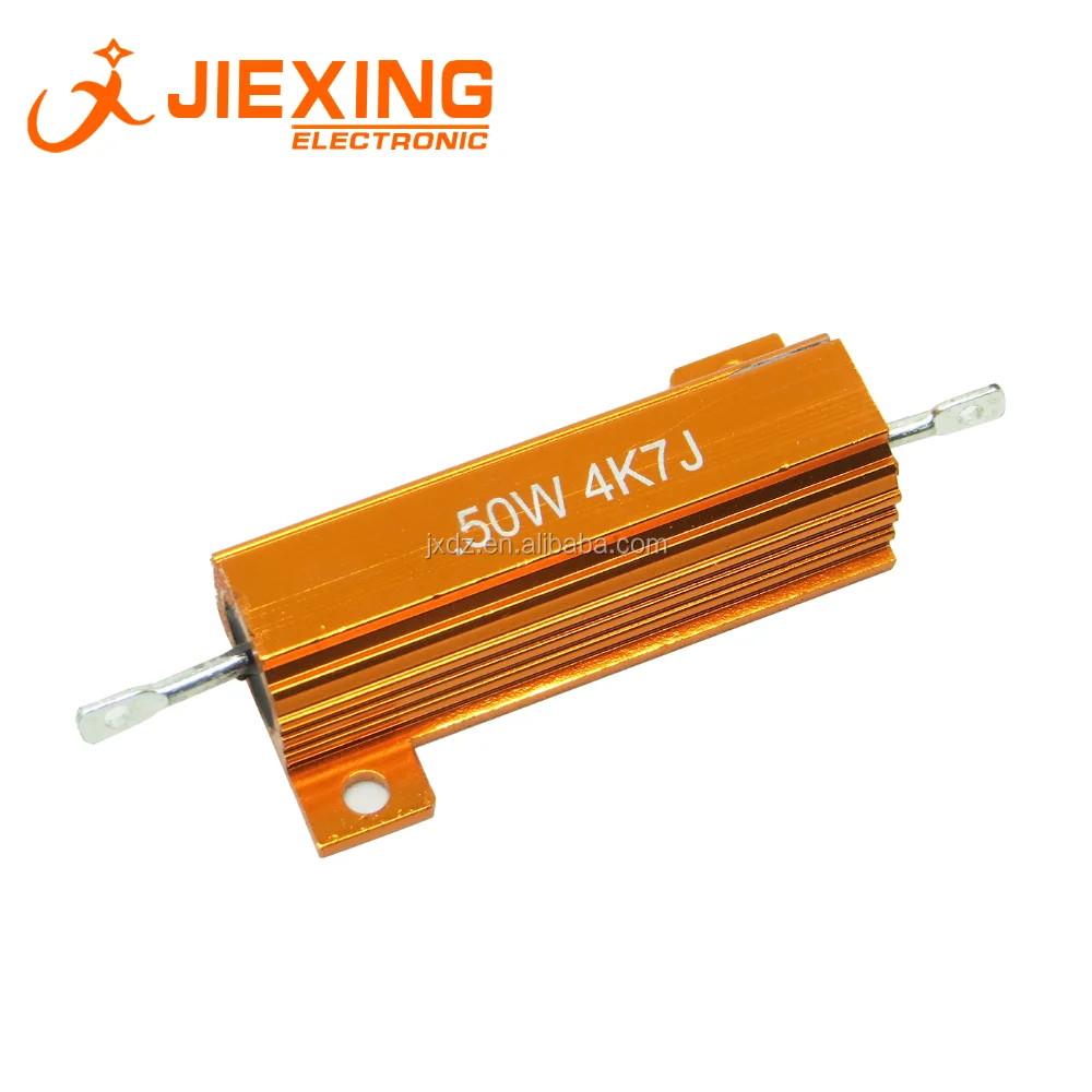 50w 4k7 4.7k Ohm Aluminum Resistor Rx24 High Power Gold Resistor Buy 50w 4k7 Power Resistor