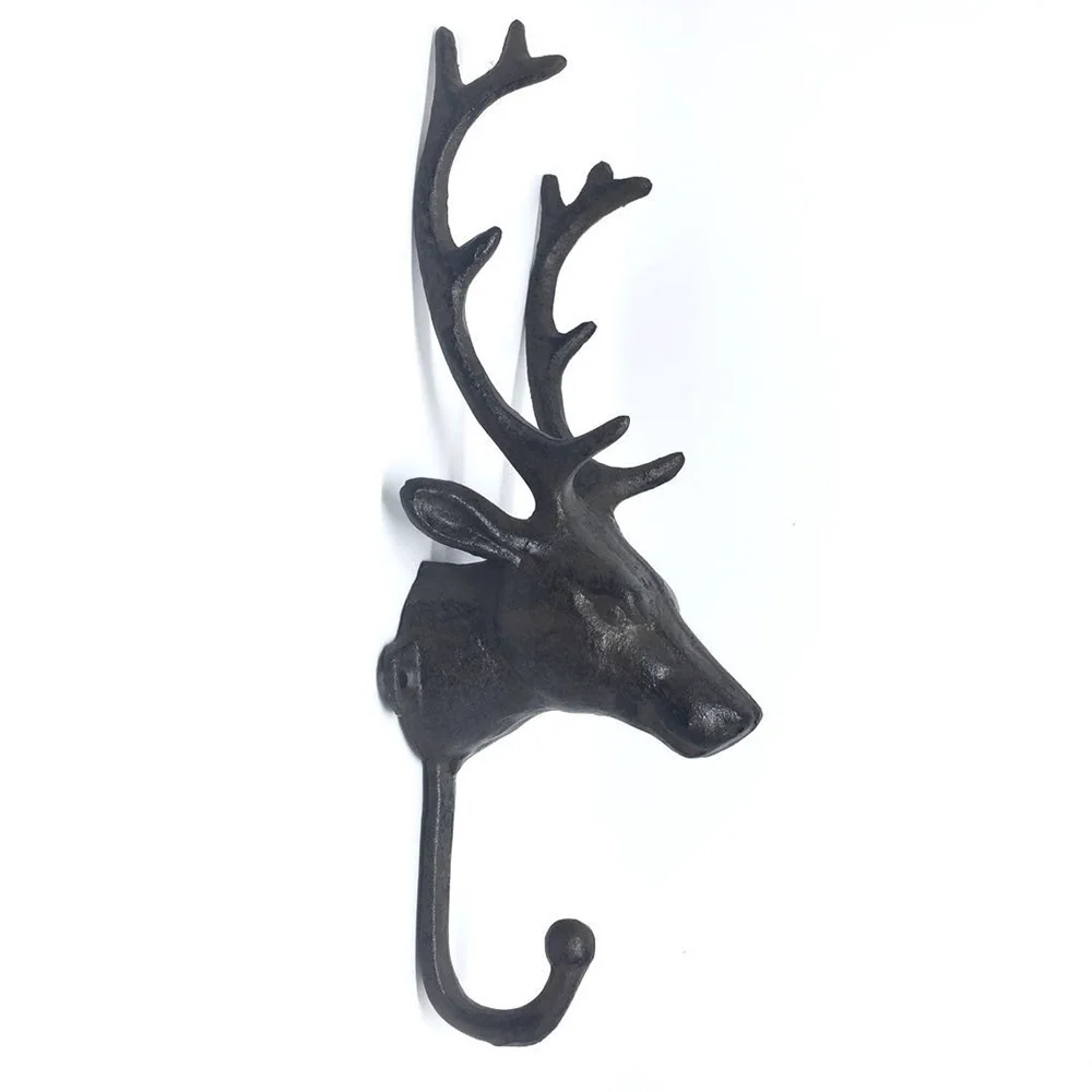 Antique Cast Iron Wall Mount Coat Hook Hanger Bedroom Decorative Metal