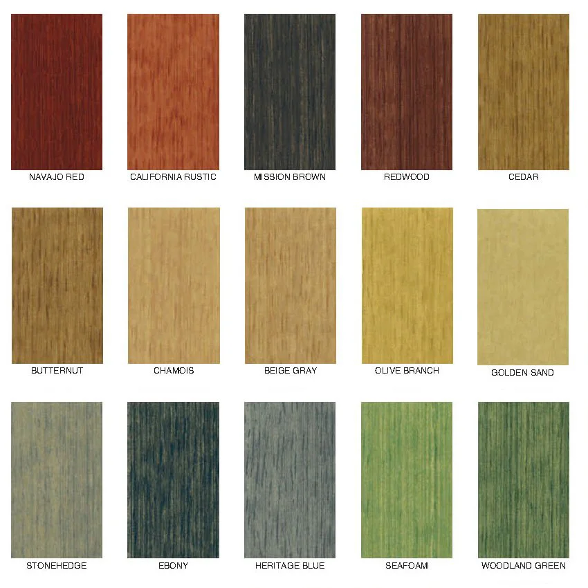 Acacia Walnut Color Chart Wood Stain Colors Buy Wood Stain