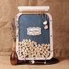 Wedding Guest Book Alternative Wood Drop Box Personalized Bride and Groom Name with Wedding Date for Wedding Gifts