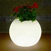 New Stylish LED Lighted Round Ball Shape Planter Pot For Decoration Flower Pot