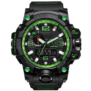 Army green watch men sport custom digital watch chronograph