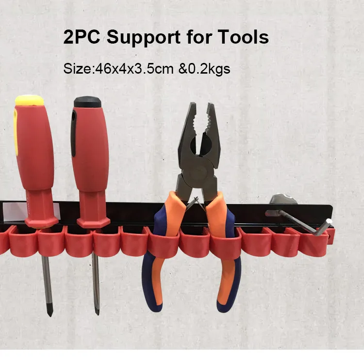 Hot Selling Plastic Wall Mounted Hand Tools Holder Organizer For