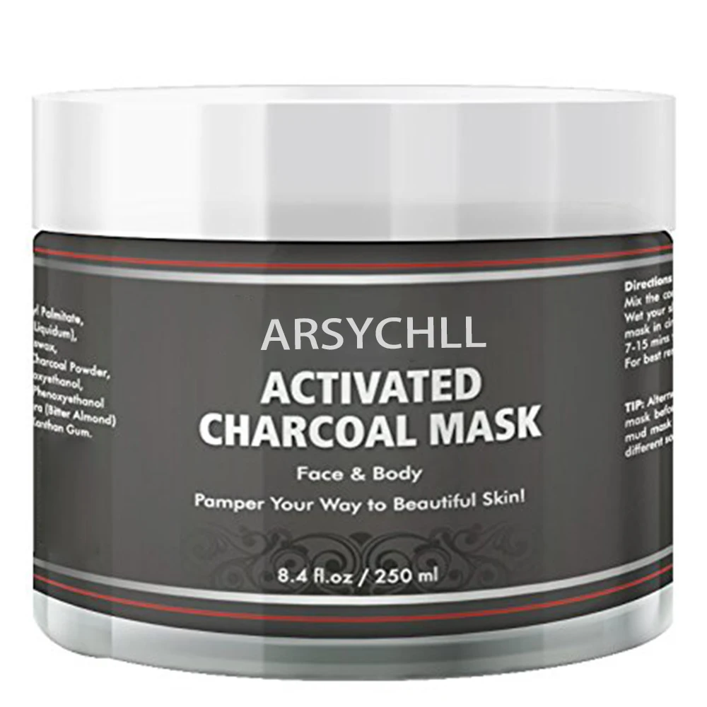 

Hot sale organic activated charcoal mud mask for all skin types