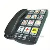 big digit telephone with hearing-aid component