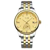 Tevise Brand Men Mechanical Watch Automatic Date Sailboat Watches Fashion Business Man Waterproof Gold Clock