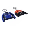 custom wholesale keychain soccer shirt key chain pvc