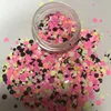 wholesale Mix Colors dot shapes round glitter for Nail Art Decorations