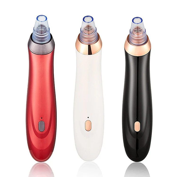 

High Quality Rechargeable Blackhead Remover Vacuum Suction Facial Cleansing Suction Kit Machine, Black/white/red