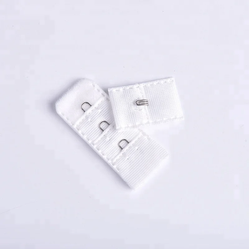 
China manufacturer elastic bra extender/polyester hook and eye three rows of one hooks 