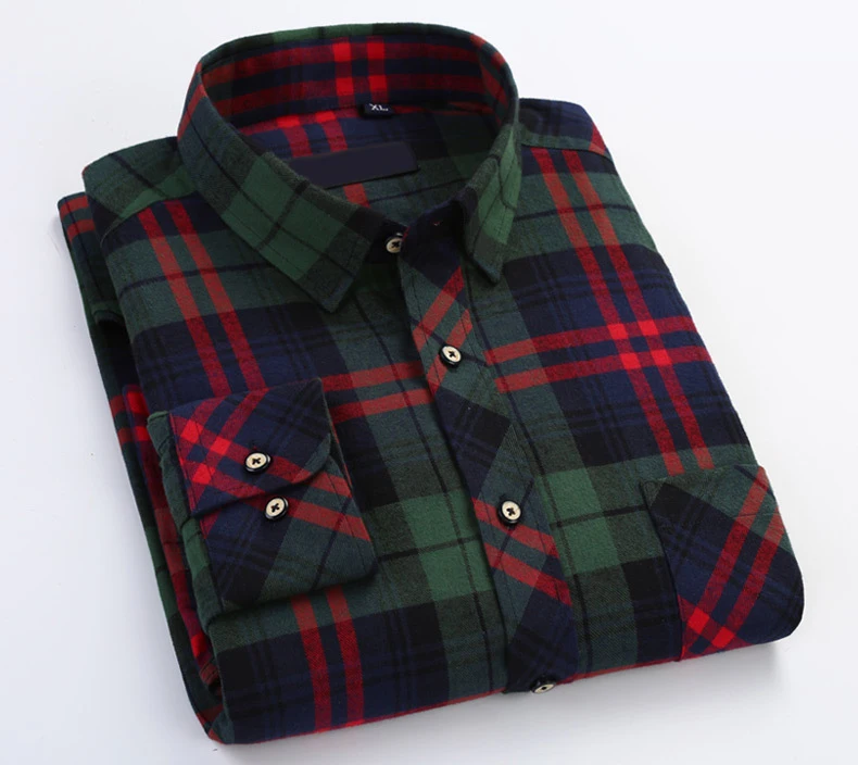 

Cheap button up mens flannel shirt, Custom color