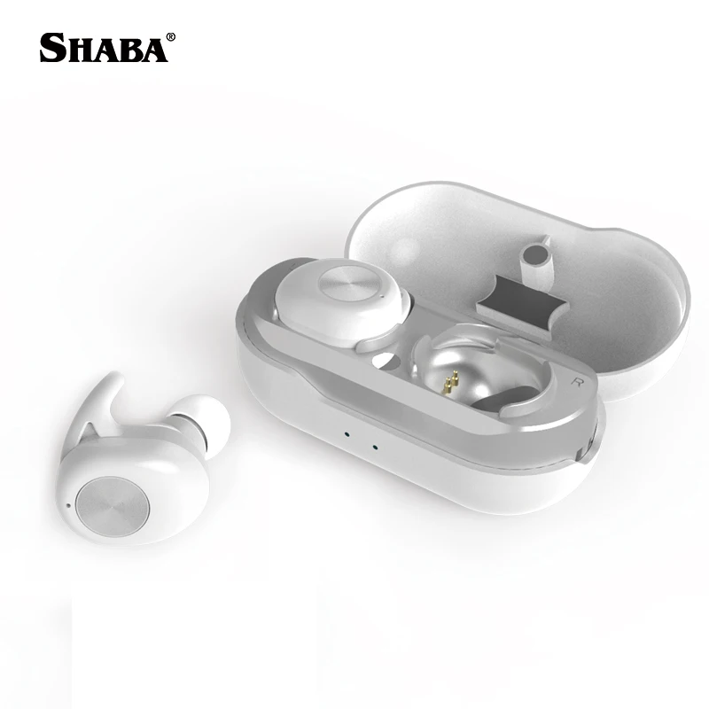 

Shaba latest new best design BT 5.0 stereo earbuds with super bass TWS wireless bt earphones, Colors customized