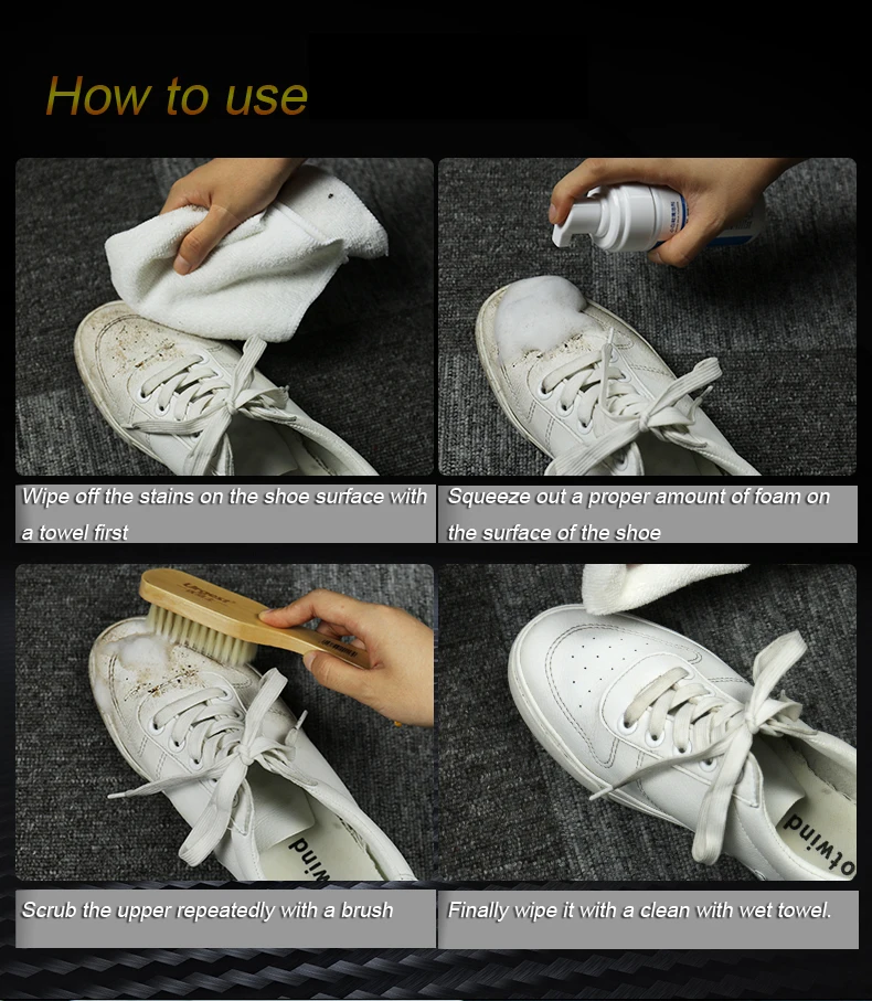 Eco Friendly Sneakers Cleaner Safety Shoe Cleaner Premium Shoe Cleaner