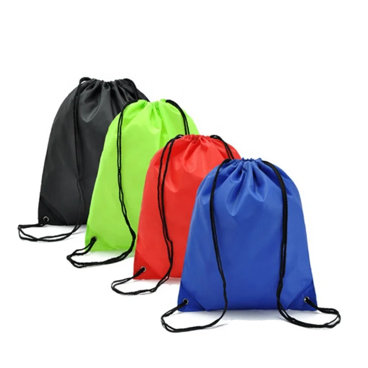 

Waterproof Portable Sports Bag Thicken Drawstring Belt Riding Backpack Gym Drawstring Shoes Bag Clothes, Customized