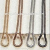 MSX Jewelry Stainless Steel Long Taylor Snake And Box Chain Necklace