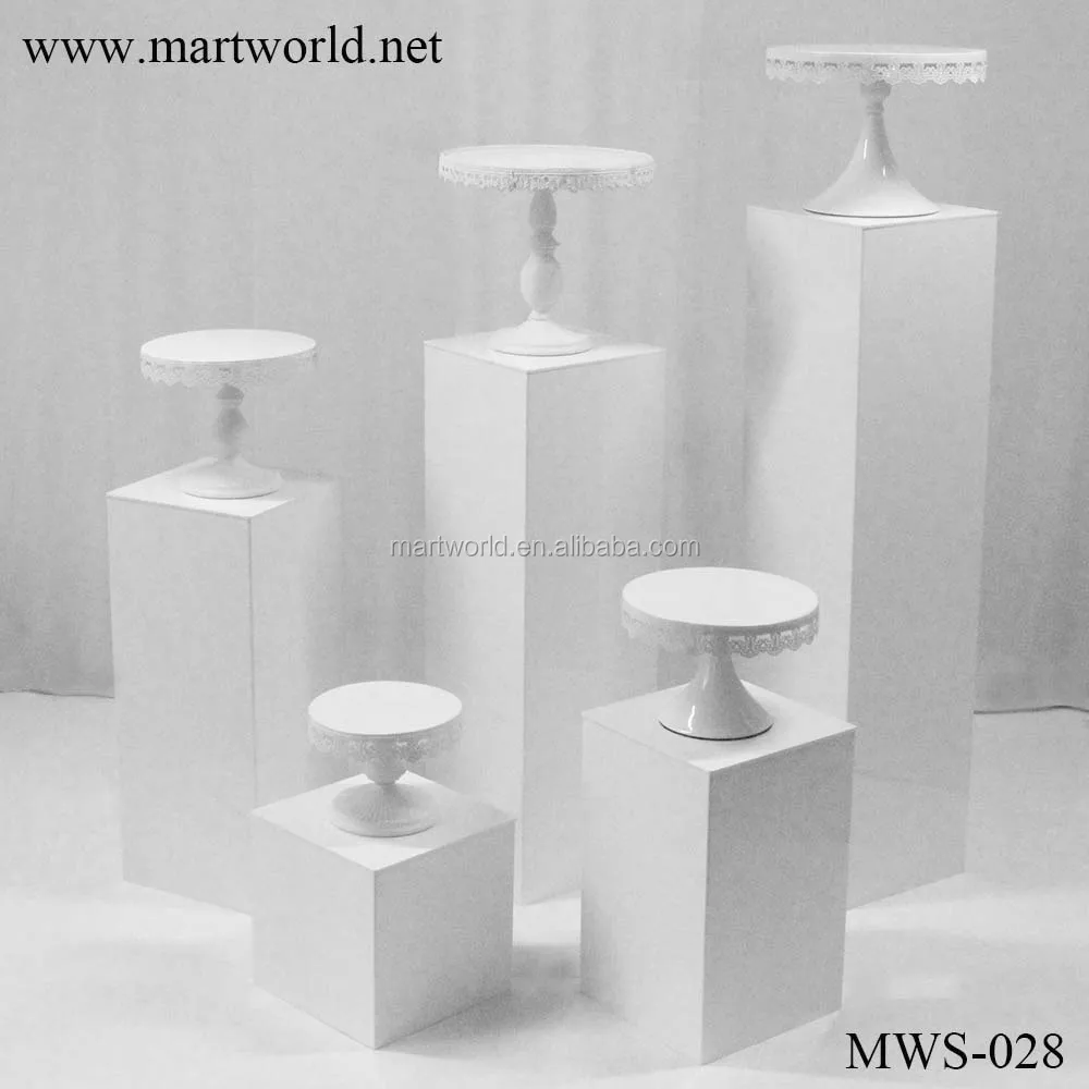2020 White Acrylic Stand Flower Stand Pillar Column For Wedding