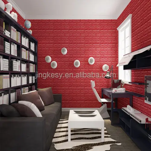 
3d brick texure waterproof self-adhesive wall stikey panel/slelf adhesive modern 3d foam wall brick/3d foam print wall wallpaper 
