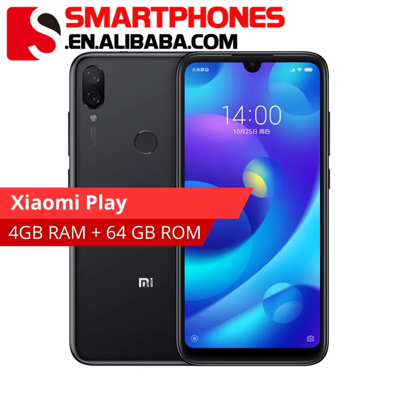 

Global Version Xiaomi Play 4GB RAM 64GB ROM Mobile Phone MTK Helio P35 Octa Core 5.84 19:9 Full Screen Dual 12MP+2MP AI Camera, N/a