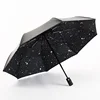 wholesale sun uv protect auto open and close 3 folding umbrella
