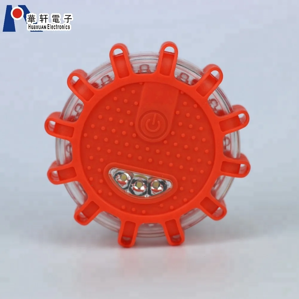 
OEM Source Factory LED Warning Light Roadside Flare Emergency Disc Beacon Magnetic Base for Car Or Marine Boat 