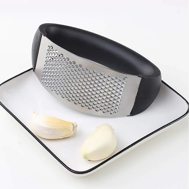 

Stainless Steel Dishwasher Safe garlic roaster Ginger Crusher Squeezer, Silver