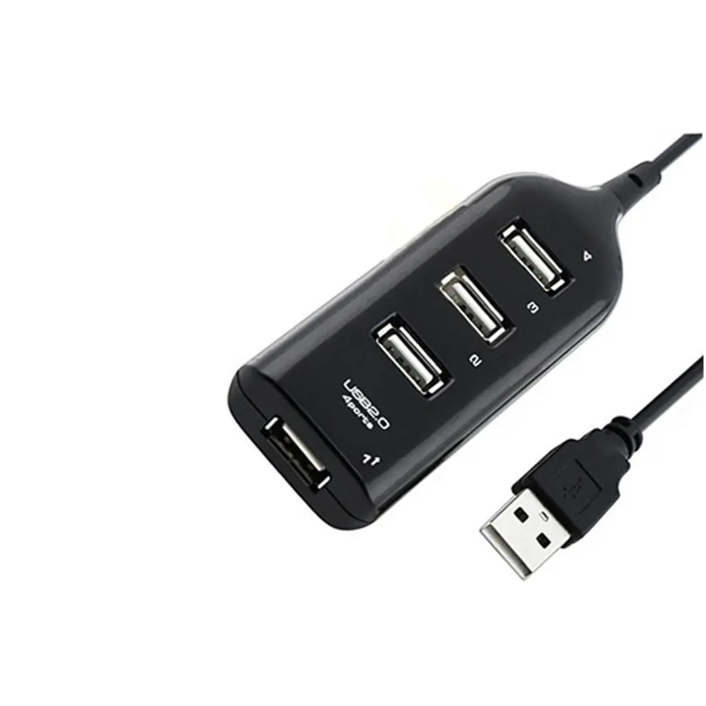 Laptops Ideas In Life USB Hub 4-Port Portable Hub Splitter Data Transfer and More Connect Up to 4 USB Devices Printers Cameras USB 2.0 Compatible with Mac//PC//Linux Desktop Computer