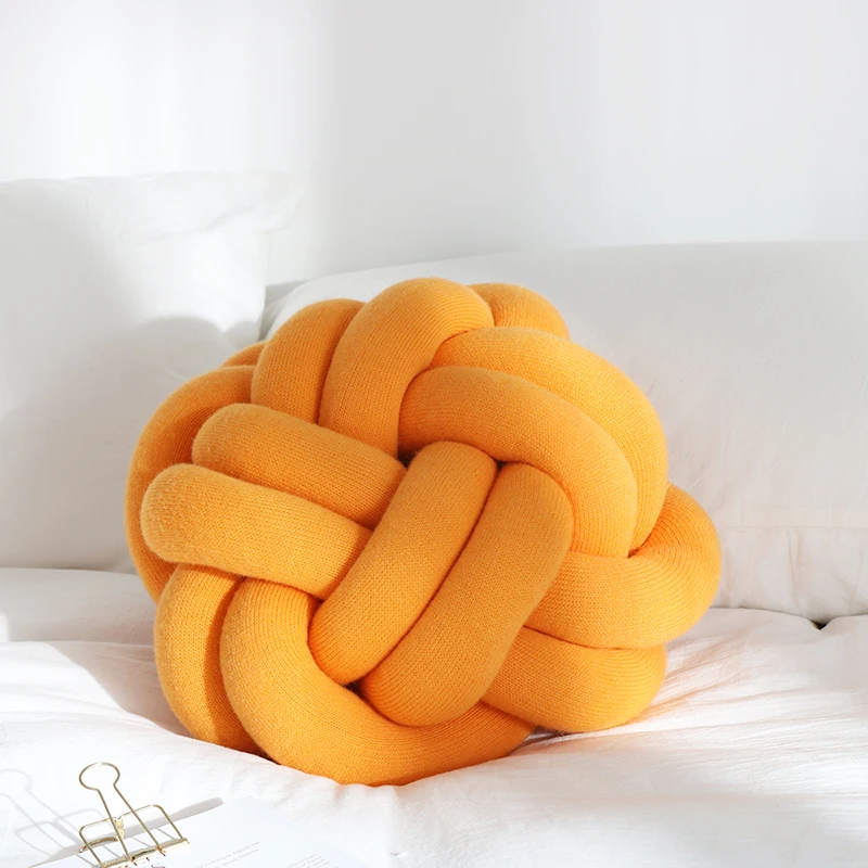 AL Colorful Knot Pillow Acrylic Customized Hot-selling Sofa Knot Cushion Pillow
