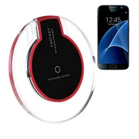 

SuperSeptember Qi Wireless charger Fantasy Crystal UFO Charging pad with LED light for samsung charger for iphone charger